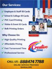 Plastic ID card Rs. 20/- Only | Lanyards Rs. 30/- | Contact Creati